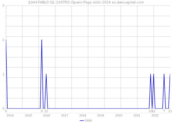 JUAN PABLO GIL CASTRO (Spain) Page visits 2024 