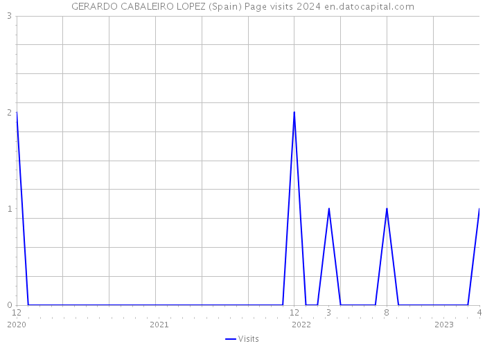 GERARDO CABALEIRO LOPEZ (Spain) Page visits 2024 