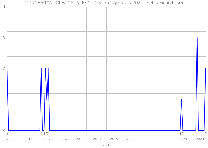CONCEPCION LOPEZ CANARES S.L (Spain) Page visits 2024 