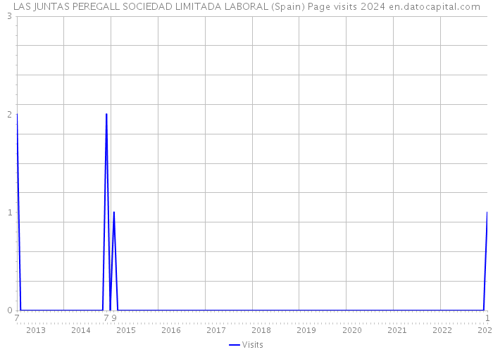 LAS JUNTAS PEREGALL SOCIEDAD LIMITADA LABORAL (Spain) Page visits 2024 