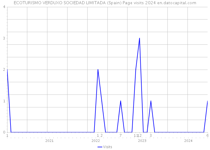 ECOTURISMO VERDUXO SOCIEDAD LIMITADA (Spain) Page visits 2024 