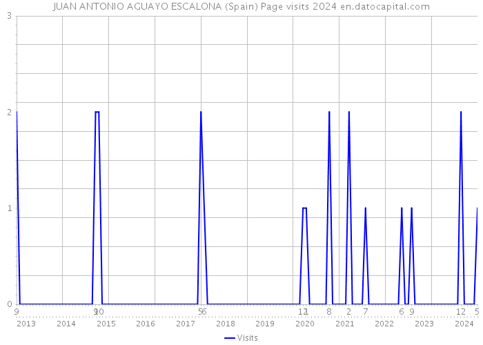 JUAN ANTONIO AGUAYO ESCALONA (Spain) Page visits 2024 