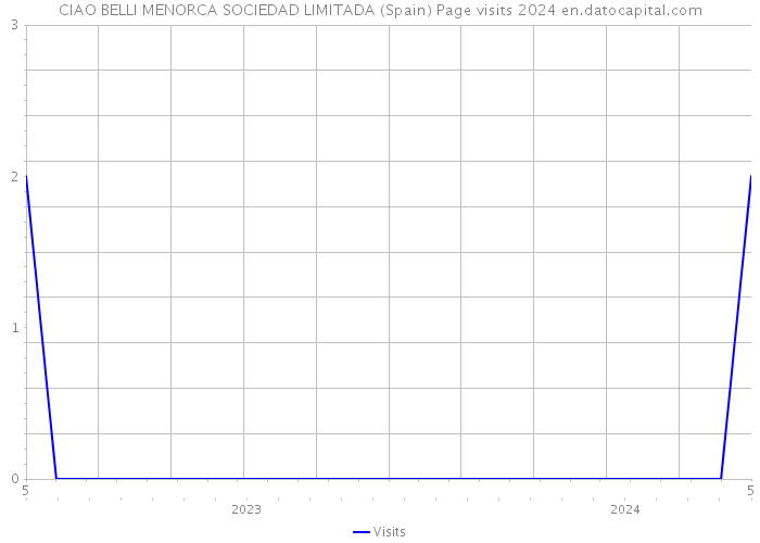 CIAO BELLI MENORCA SOCIEDAD LIMITADA (Spain) Page visits 2024 
