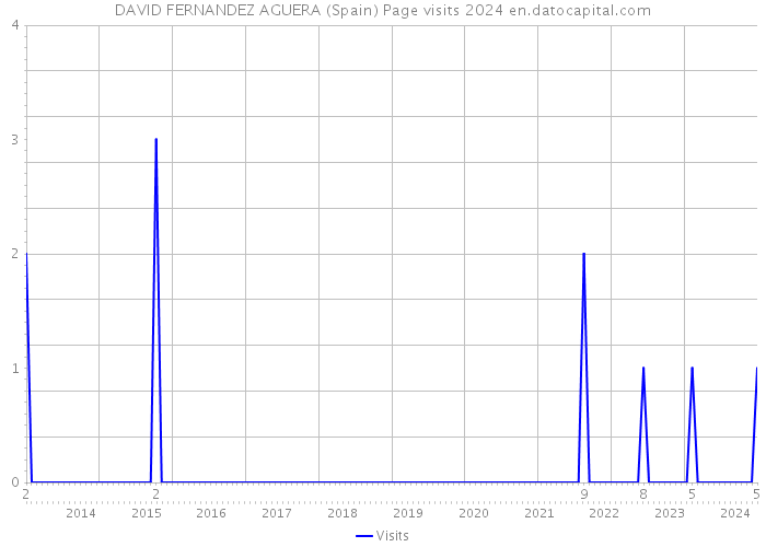 DAVID FERNANDEZ AGUERA (Spain) Page visits 2024 