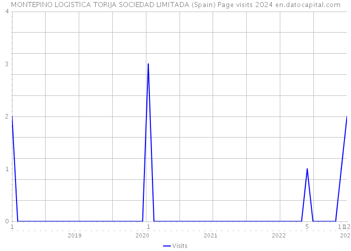 MONTEPINO LOGISTICA TORIJA SOCIEDAD LIMITADA (Spain) Page visits 2024 