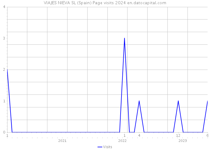 VIAJES NIEVA SL (Spain) Page visits 2024 