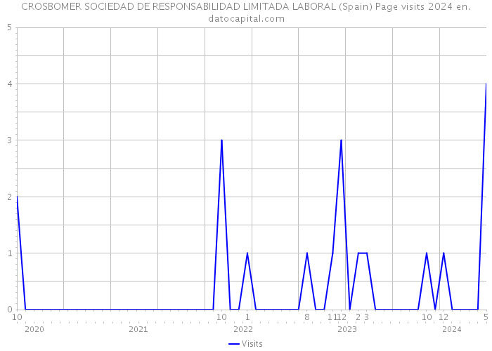 CROSBOMER SOCIEDAD DE RESPONSABILIDAD LIMITADA LABORAL (Spain) Page visits 2024 