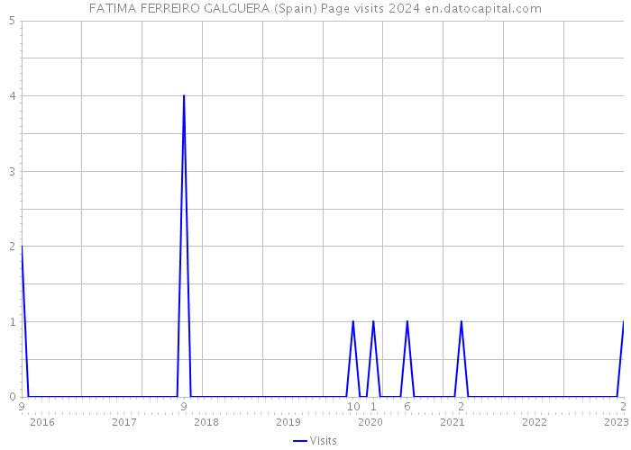 FATIMA FERREIRO GALGUERA (Spain) Page visits 2024 