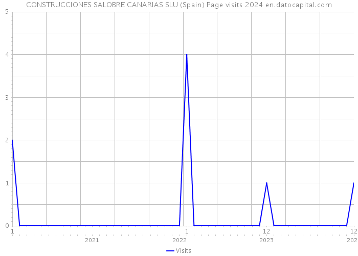 CONSTRUCCIONES SALOBRE CANARIAS SLU (Spain) Page visits 2024 