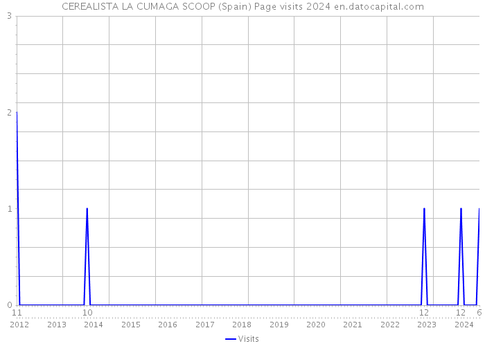 CEREALISTA LA CUMAGA SCOOP (Spain) Page visits 2024 