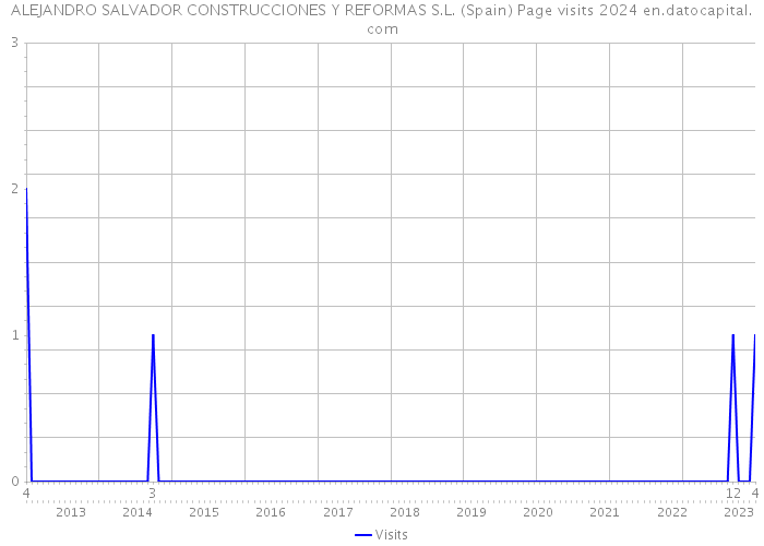 ALEJANDRO SALVADOR CONSTRUCCIONES Y REFORMAS S.L. (Spain) Page visits 2024 