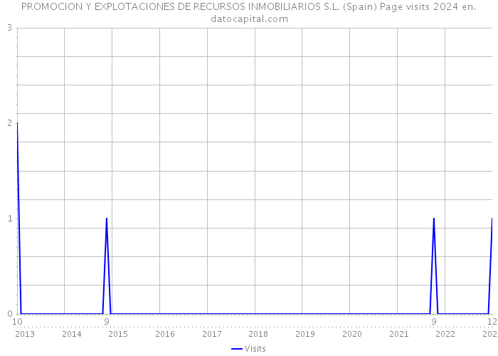 PROMOCION Y EXPLOTACIONES DE RECURSOS INMOBILIARIOS S.L. (Spain) Page visits 2024 