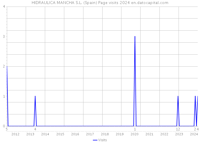 HIDRAULICA MANCHA S.L. (Spain) Page visits 2024 