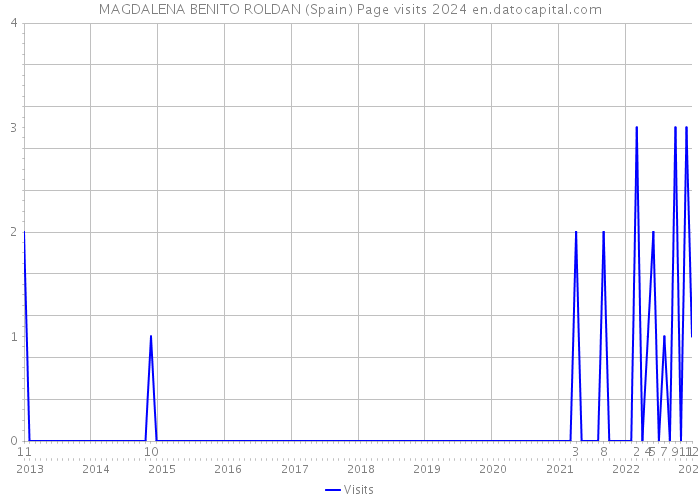 MAGDALENA BENITO ROLDAN (Spain) Page visits 2024 