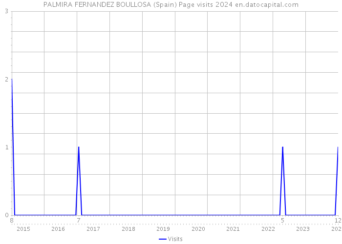 PALMIRA FERNANDEZ BOULLOSA (Spain) Page visits 2024 