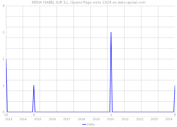 REINA ISABEL SUR S.L. (Spain) Page visits 2024 