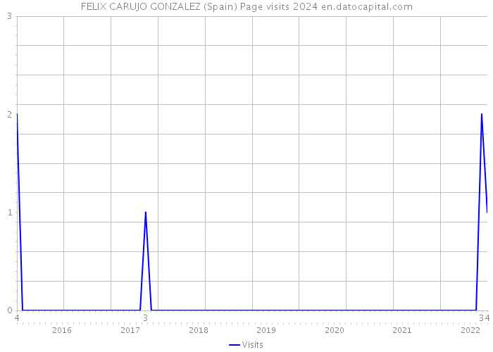 FELIX CARUJO GONZALEZ (Spain) Page visits 2024 