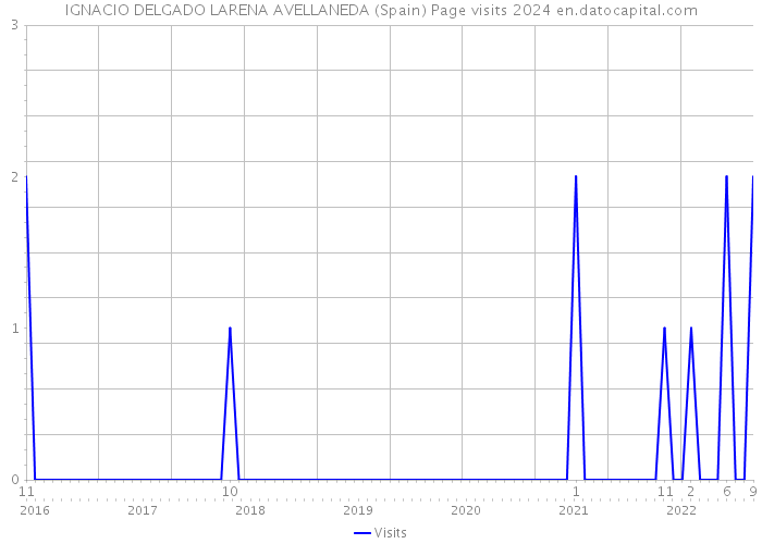 IGNACIO DELGADO LARENA AVELLANEDA (Spain) Page visits 2024 