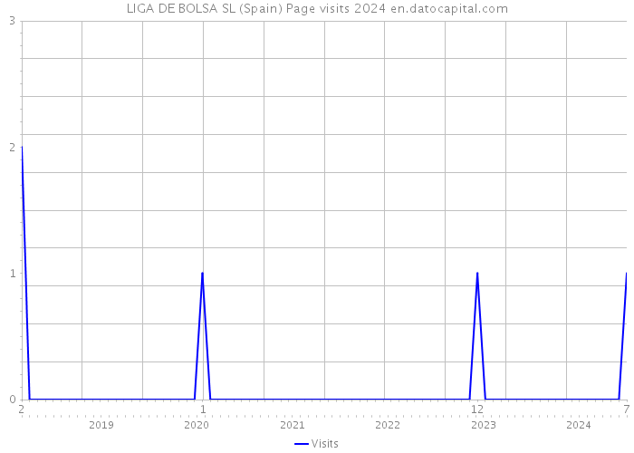 LIGA DE BOLSA SL (Spain) Page visits 2024 