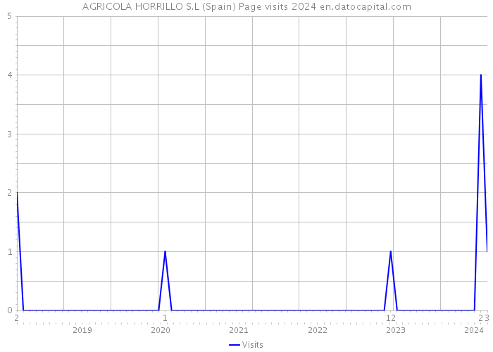 AGRICOLA HORRILLO S.L (Spain) Page visits 2024 