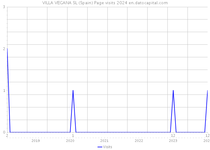 VILLA VEGANA SL (Spain) Page visits 2024 