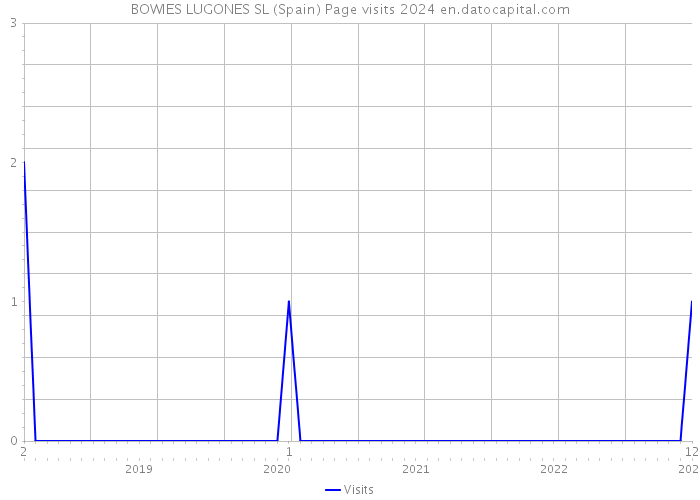 BOWIES LUGONES SL (Spain) Page visits 2024 