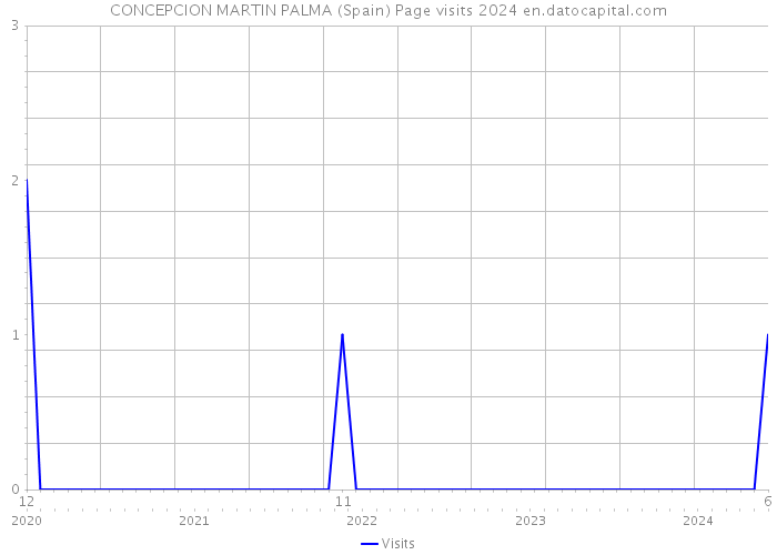 CONCEPCION MARTIN PALMA (Spain) Page visits 2024 