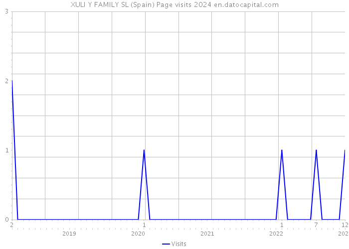 XULI Y FAMILY SL (Spain) Page visits 2024 