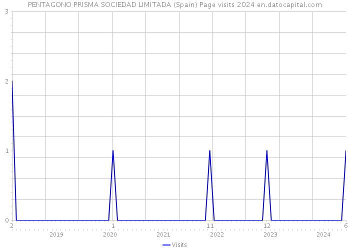 PENTAGONO PRISMA SOCIEDAD LIMITADA (Spain) Page visits 2024 