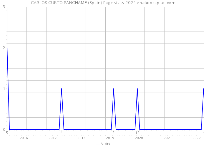CARLOS CURTO PANCHAME (Spain) Page visits 2024 