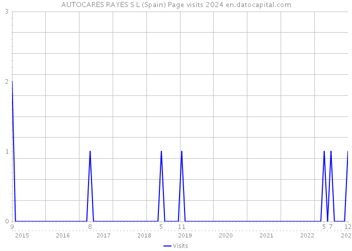 AUTOCARES RAYES S L (Spain) Page visits 2024 