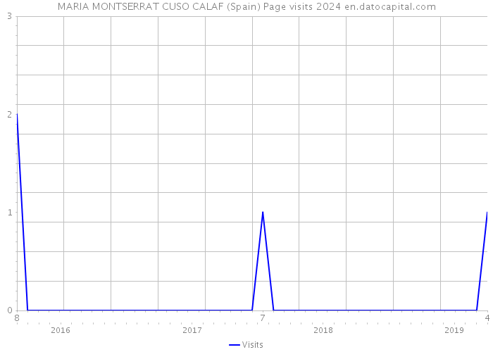 MARIA MONTSERRAT CUSO CALAF (Spain) Page visits 2024 