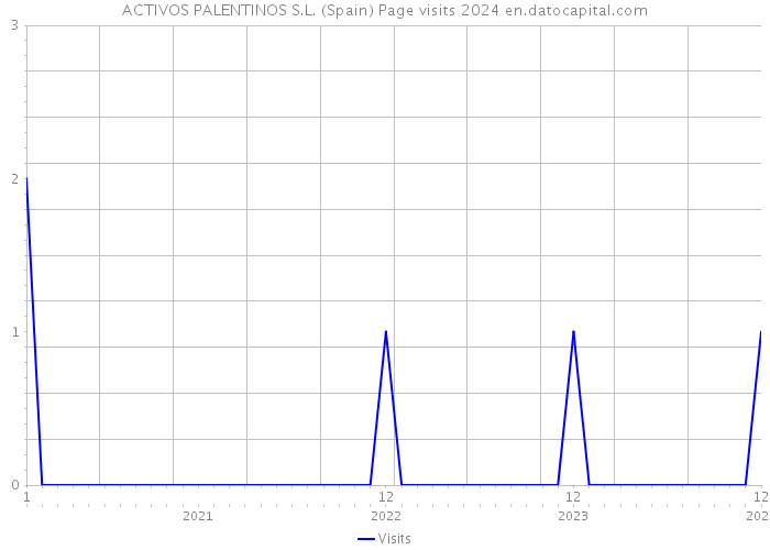 ACTIVOS PALENTINOS S.L. (Spain) Page visits 2024 