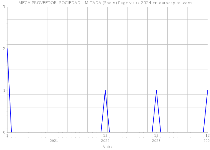 MEGA PROVEEDOR, SOCIEDAD LIMITADA (Spain) Page visits 2024 