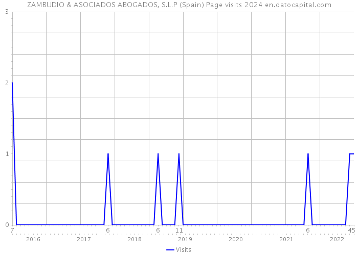 ZAMBUDIO & ASOCIADOS ABOGADOS, S.L.P (Spain) Page visits 2024 