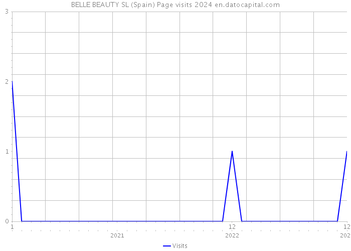 BELLE BEAUTY SL (Spain) Page visits 2024 