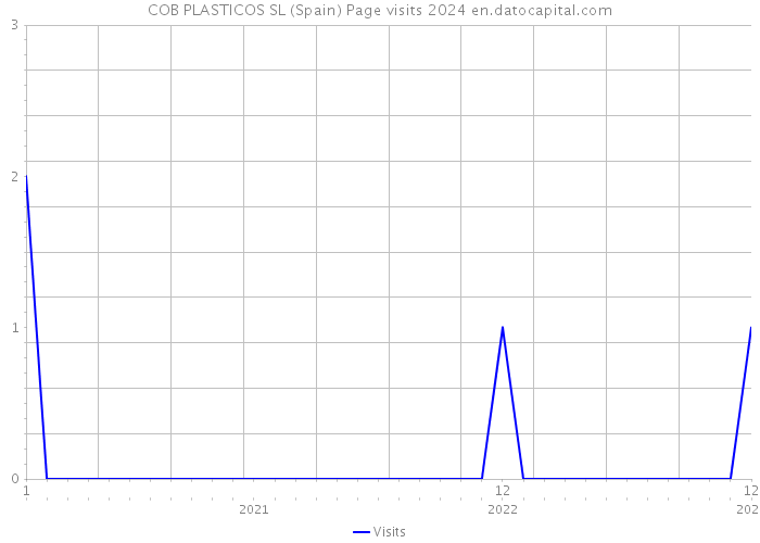COB PLASTICOS SL (Spain) Page visits 2024 