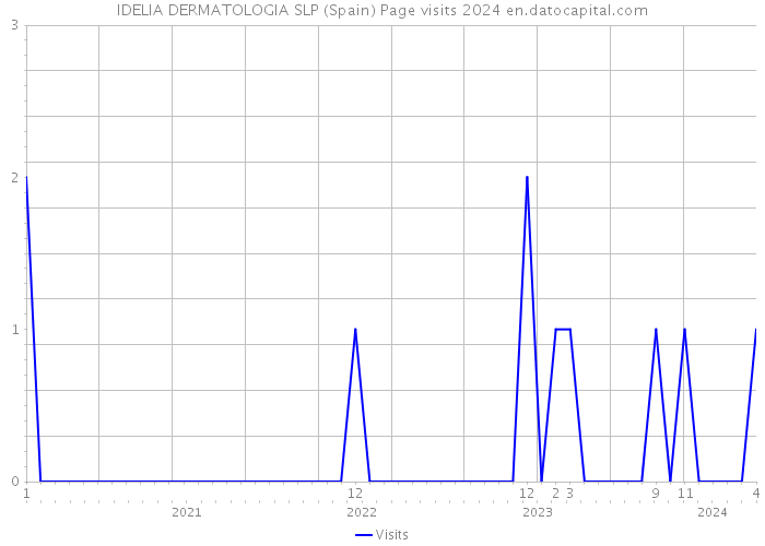 IDELIA DERMATOLOGIA SLP (Spain) Page visits 2024 