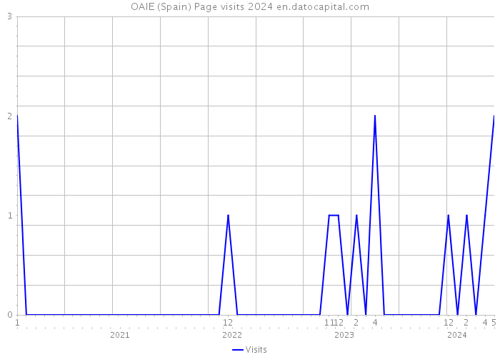 OAIE (Spain) Page visits 2024 