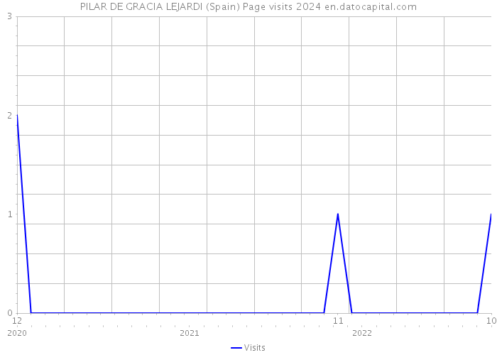 PILAR DE GRACIA LEJARDI (Spain) Page visits 2024 