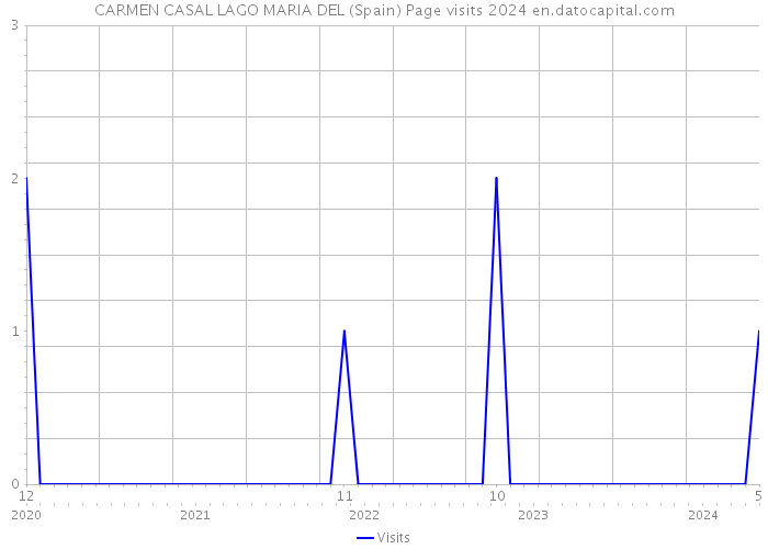 CARMEN CASAL LAGO MARIA DEL (Spain) Page visits 2024 