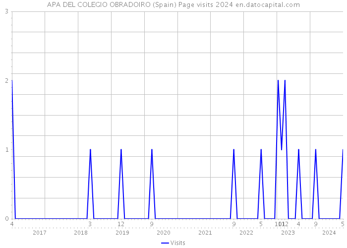 APA DEL COLEGIO OBRADOIRO (Spain) Page visits 2024 