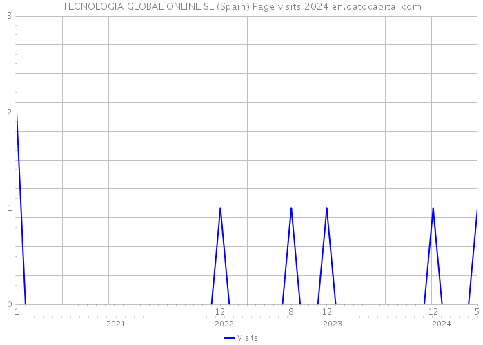 TECNOLOGIA GLOBAL ONLINE SL (Spain) Page visits 2024 