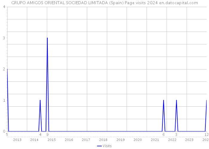 GRUPO AMIGOS ORIENTAL SOCIEDAD LIMITADA (Spain) Page visits 2024 