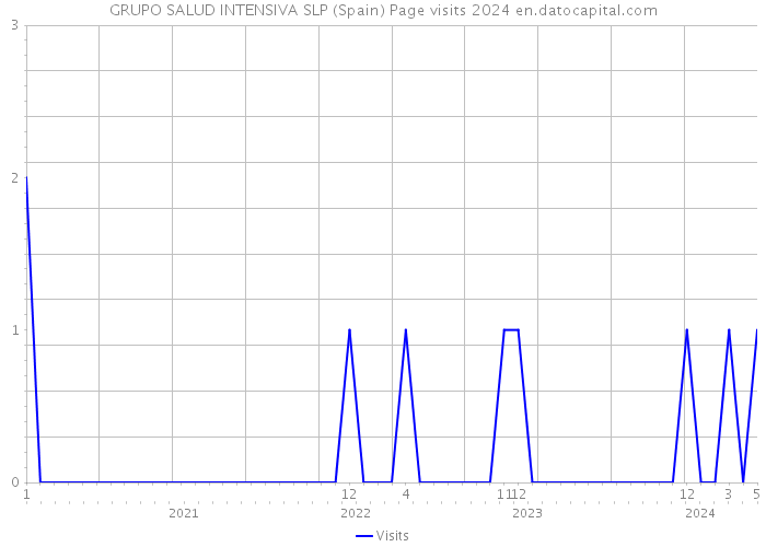 GRUPO SALUD INTENSIVA SLP (Spain) Page visits 2024 