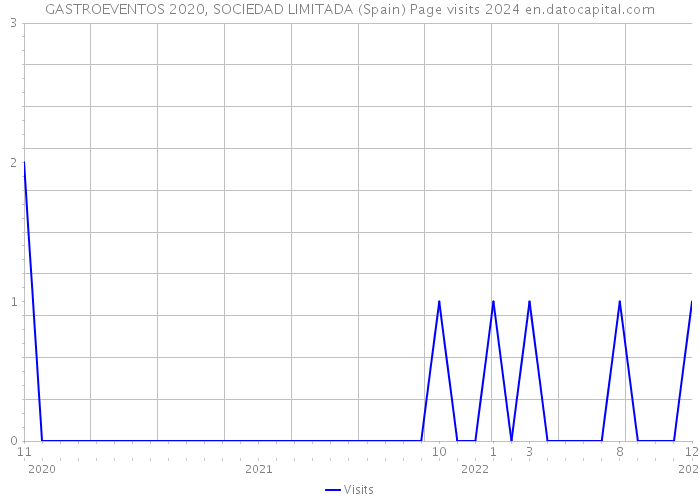 GASTROEVENTOS 2020, SOCIEDAD LIMITADA (Spain) Page visits 2024 