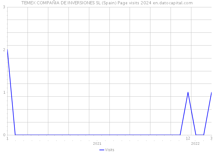 TEMEX COMPAÑIA DE INVERSIONES SL (Spain) Page visits 2024 