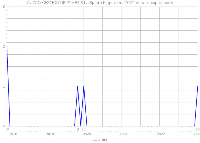 CUZCO GESTION DE PYMES S.L. (Spain) Page visits 2024 