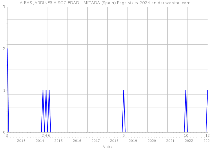A RAS JARDINERIA SOCIEDAD LIMITADA (Spain) Page visits 2024 