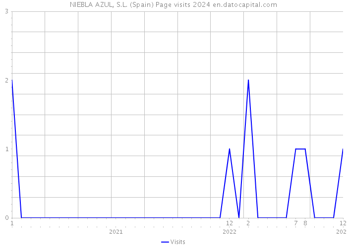 NIEBLA AZUL, S.L. (Spain) Page visits 2024 